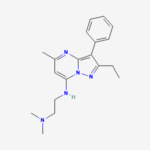 N'-(2-ethyl-5-methyl-3-phenylpyrazolo[1,5-a]pyrimidin-7-yl)-N,N-dimethylethane-1,2-diamine