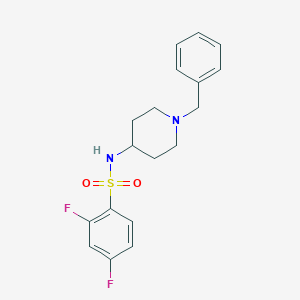 N-(1-benzylpiperidin-4-yl)-2,4-difluorobenzenesulfonamide