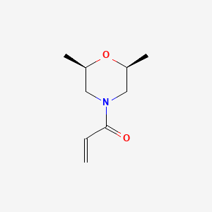 molecular formula C9H15NO2 B2629130 1-[(2S,6R)-2,6-Dimethylmorpholin-4-yl]prop-2-en-1-one CAS No. 1593231-28-7