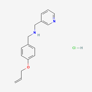 molecular formula C16H19ClN2O B2629131 (4-Allyloxy-benzyl)-pyridin-3-ylmethyl-amine hydrochloride CAS No. 1052404-52-0