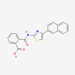 2-[(4-naphthalen-2-yl-1,3-thiazol-2-yl)carbamoyl]benzoic Acid