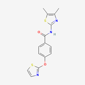 N-(4,5-dimethylthiazol-2-yl)-4-(thiazol-2-yloxy)benzamide