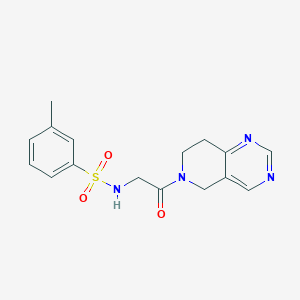 N-(2-(7,8-dihydropyrido[4,3-d]pyrimidin-6(5H)-yl)-2-oxoethyl)-3-methylbenzenesulfonamide