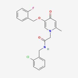 N-(2-chlorobenzyl)-2-(5-((2-fluorobenzyl)oxy)-2-methyl-4-oxopyridin-1(4H)-yl)acetamide