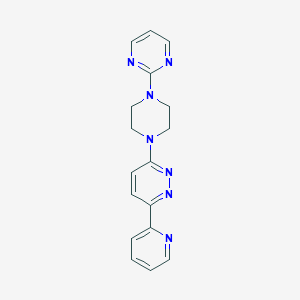 3-Pyridin-2-yl-6-(4-pyrimidin-2-ylpiperazin-1-yl)pyridazine