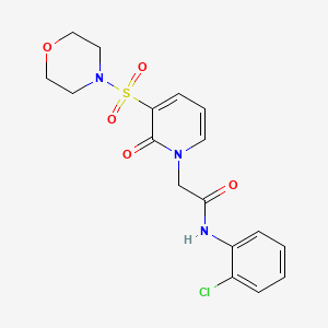 molecular formula C17H18ClN3O5S B2629189 N-(2-氯苯基)-2-(3-(吗啉磺酰基)-2-氧代吡啶-1(2H)-基)乙酰胺 CAS No. 1251687-31-6