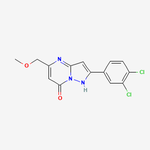 2-(3,4-Dichlorophenyl)-5-(methoxymethyl)pyrazolo[1,5-a]pyrimidin-7-ol