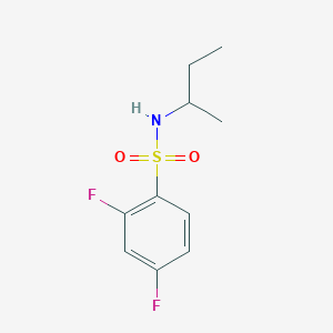 molecular formula C10H13F2NO2S B262920 N-(sec-butyl)-2,4-difluorobenzenesulfonamide 