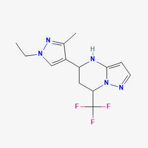 5-(1-ethyl-3-methyl-1H-pyrazol-4-yl)-7-(trifluoromethyl)-4,5,6,7-tetrahydropyrazolo[1,5-a]pyrimidine