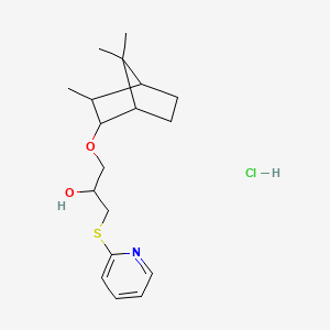 1-(pyridin-2-ylthio)-3-(((1S,3S,4S)-3,7,7-trimethylbicyclo[2.2.1]heptan-2-yl)oxy)propan-2-ol hydrochloride