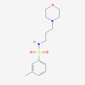 molecular formula C14H22N2O3S B262921 3-methyl-N-[3-(4-morpholinyl)propyl]benzenesulfonamide 