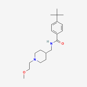 molecular formula C20H32N2O2 B2629229 4-(叔丁基)-N-((1-(2-甲氧基乙基)哌啶-4-基)甲基)苯甲酰胺 CAS No. 953931-34-5