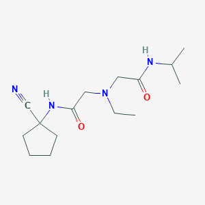 2-[[2-[(1-cyanocyclopentyl)amino]-2-oxoethyl]-ethylamino]-N-propan-2-ylacetamide