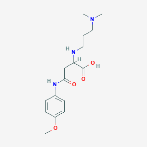 2-((3-(Dimethylamino)propyl)amino)-4-((4-methoxyphenyl)amino)-4-oxobutanoic acid