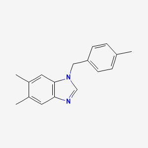 5,6-dimethyl-1-(4-methylbenzyl)-1H-benzimidazole