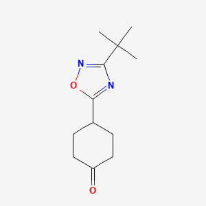 4-(3-Tert-butyl-1,2,4-oxadiazol-5-yl)cyclohexan-1-one
