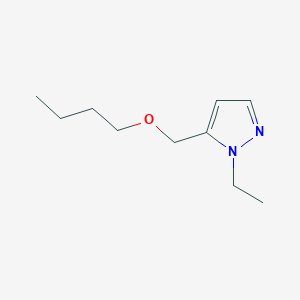 molecular formula C10H18N2O B2629278 5-(butoxymethyl)-1-ethyl-1H-pyrazole CAS No. 1856079-65-6