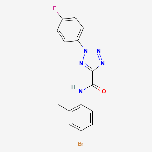 molecular formula C15H11BrFN5O B2629291 N-(4-bromo-2-methylphenyl)-2-(4-fluorophenyl)-2H-tetrazole-5-carboxamide CAS No. 1396685-95-2