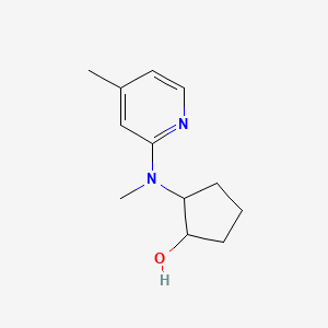 molecular formula C12H18N2O B2629310 2-[Methyl(4-methylpyridin-2-yl)amino]cyclopentan-1-ol CAS No. 2201615-48-5