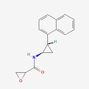 molecular formula C16H15NO2 B2629314 N-[(1R,2S)-2-Naphthalen-1-ylcyclopropyl]oxirane-2-carboxamide CAS No. 2411183-50-9