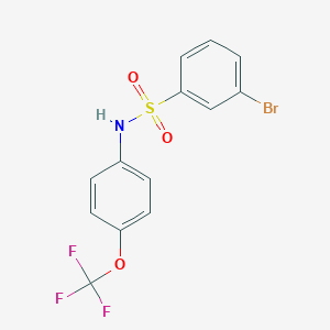 molecular formula C13H9BrF3NO3S B262936 3-bromo-N-[4-(trifluoromethoxy)phenyl]benzenesulfonamide 
