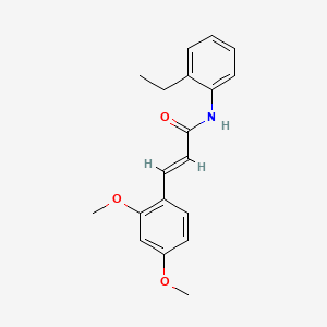 molecular formula C19H21NO3 B2629372 (2E)-3-(2,4-dimethoxyphenyl)-N-(2-ethylphenyl)prop-2-enamide CAS No. 496779-46-5