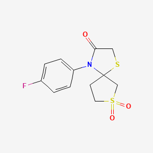 4-(4-Fluorophenyl)-1,7lambda6-dithia-4-azaspiro[4.4]nonane-3,7,7-trione