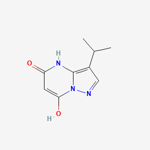 molecular formula C9H11N3O2 B2629396 3-Isopropylpyrazolo[1,5-a]pyrimidine-5,7-diol CAS No. 771510-25-9