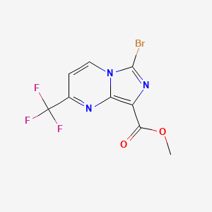 Methyl 6-bromo-2-(trifluoromethyl)imidazo[1,5-a]pyrimidine-8-carboxylate