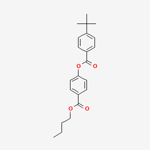 molecular formula C22H26O4 B2629460 （4-丁氧羰基苯基）4-叔丁基苯甲酸酯 CAS No. 331462-12-5