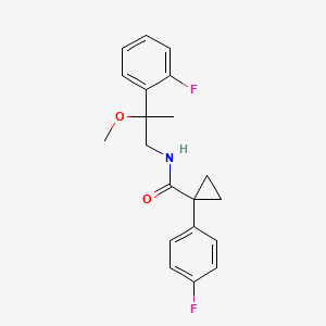 1-(4-fluorophenyl)-N-(2-(2-fluorophenyl)-2-methoxypropyl)cyclopropanecarboxamide