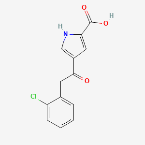 4-[2-(2-chlorophenyl)acetyl]-1H-pyrrole-2-carboxylic acid
