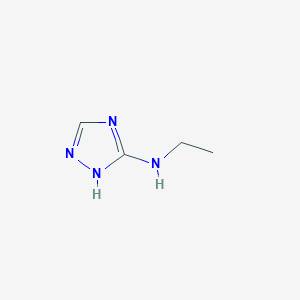 molecular formula C4H8N4 B2629475 N-ethyl-1H-1,2,4-triazol-5-amine CAS No. 89279-89-0