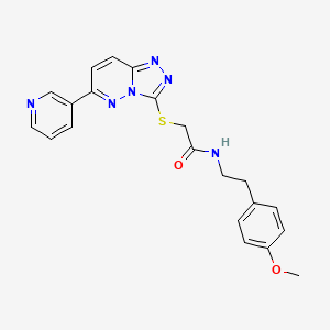 N-(4-methoxyphenethyl)-2-((6-(pyridin-3-yl)-[1,2,4]triazolo[4,3-b]pyridazin-3-yl)thio)acetamide