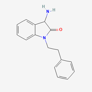 3-amino-1-(2-phenylethyl)-1,3-dihydro-2H-indol-2-one