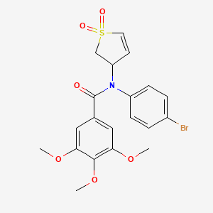 N-(4-bromophenyl)-N-(1,1-dioxido-2,3-dihydrothiophen-3-yl)-3,4,5-trimethoxybenzamide