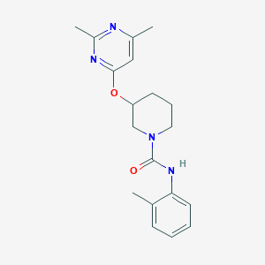 3-((2,6-dimethylpyrimidin-4-yl)oxy)-N-(o-tolyl)piperidine-1-carboxamide