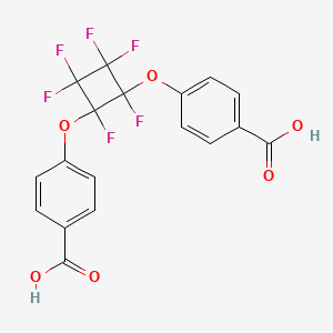 4-[2-(4-Carboxyphenoxy)-1,2,3,3,4,4-hexafluorocyclobutyl]oxybenzoic acid