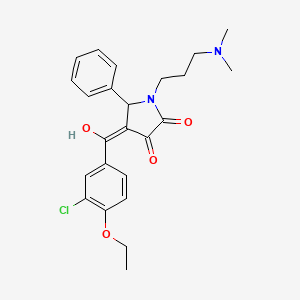 4-(3-chloro-4-ethoxybenzoyl)-1-(3-(dimethylamino)propyl)-3-hydroxy-5-phenyl-1H-pyrrol-2(5H)-one