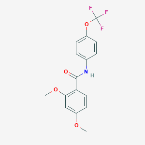2,4-dimethoxy-N-[4-(trifluoromethoxy)phenyl]benzamide