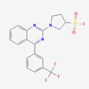 1-[4-[3-(Trifluoromethyl)phenyl]quinazolin-2-yl]pyrrolidine-3-sulfonyl fluoride