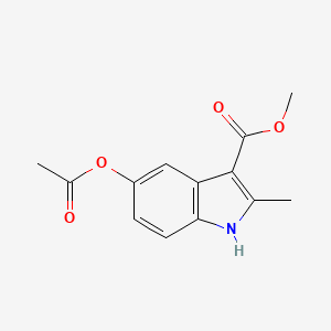 molecular formula C13H13NO4 B2629522 Methyl 5-acetoxy-2-methyl-1H-indole-3-carboxylate CAS No. 1313753-02-4