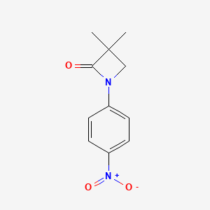 molecular formula C11H12N2O3 B2629525 3,3-Dimethyl-1-(4-nitrophenyl)azetidin-2-one CAS No. 27983-73-9