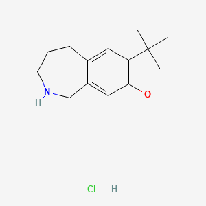 7-tert-butyl-8-methoxy-2,3,4,5-tetrahydro-1H-2-benzazepine hydrochloride