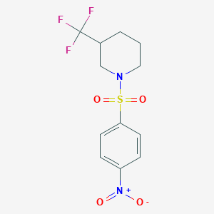 1-((4-Nitrophenyl)sulfonyl)-3-(trifluoromethyl)piperidine