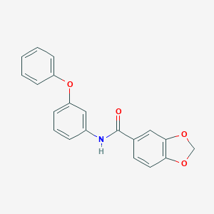 molecular formula C20H15NO4 B262954 N-(3-phenoxyphenyl)-1,3-benzodioxole-5-carboxamide 