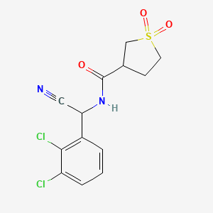 N-[cyano(2,3-dichlorophenyl)methyl]-1,1-dioxo-1lambda6-thiolane-3-carboxamide