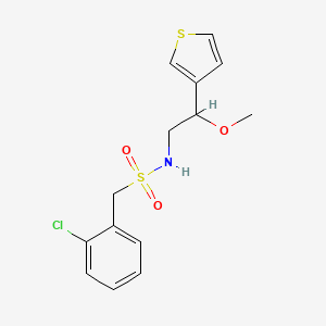 1-(2-chlorophenyl)-N-(2-methoxy-2-(thiophen-3-yl)ethyl)methanesulfonamide
