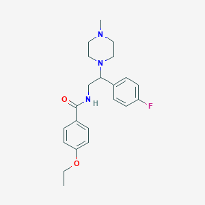 4-ethoxy-N-[2-(4-fluorophenyl)-2-(4-methylpiperazin-1-yl)ethyl]benzamide
