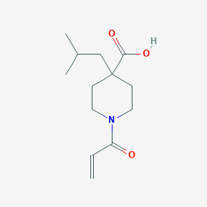 4-(2-Methylpropyl)-1-prop-2-enoylpiperidine-4-carboxylic acid